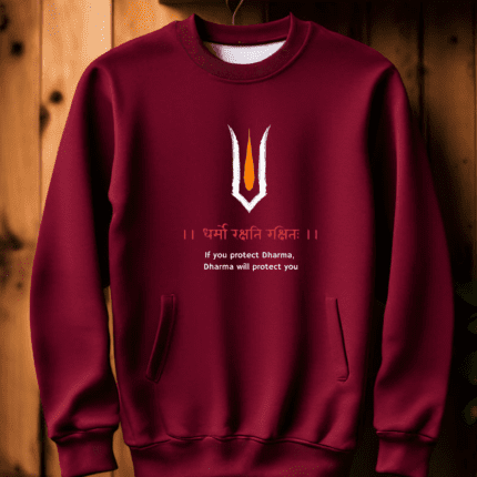 Purchase Maroon Unisex Dharma Sweatshirt